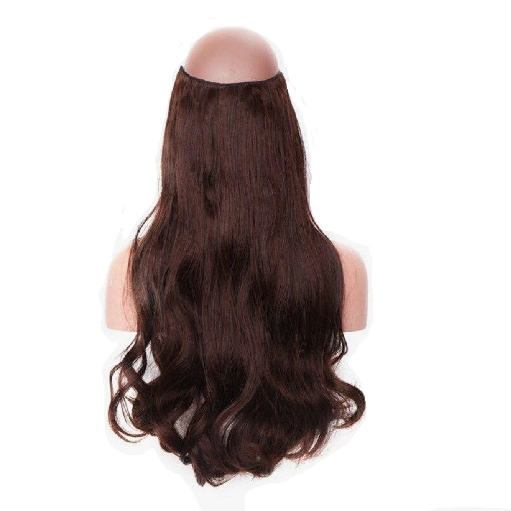 Artifice 5 Clips 24" Curly/Wavy Half Head Hair Extension Brown