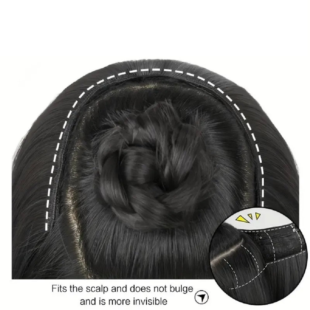 Artifice 5 Clip 24 Inches Long Straight Clip in Hair Extensions for Women Natural Soft Clip on Synthetic Thick Hairs Natural Brown