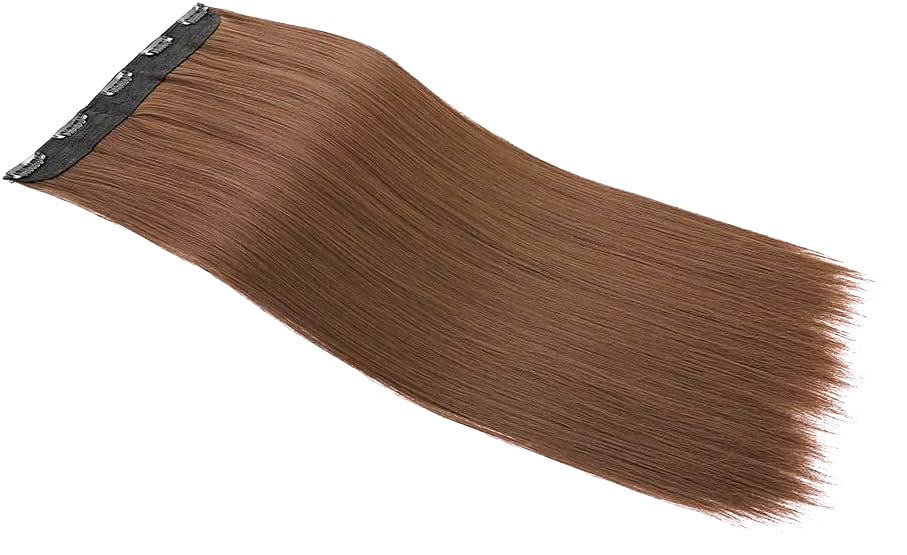 Artifice 5 Clip 24 inch Long Straight Hair Extension For Girls Light Brown