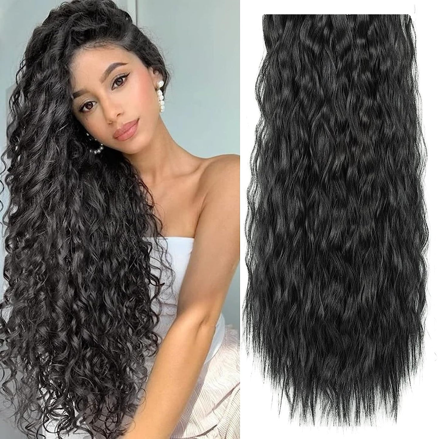 Artifice 5 clip 36 INCH Super Long Kinky Curly Hair Extension