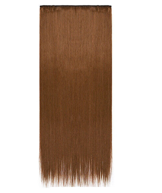 Artifice 5 Clip 24 inch Long Straight Hair Extension For Girls Light Brown