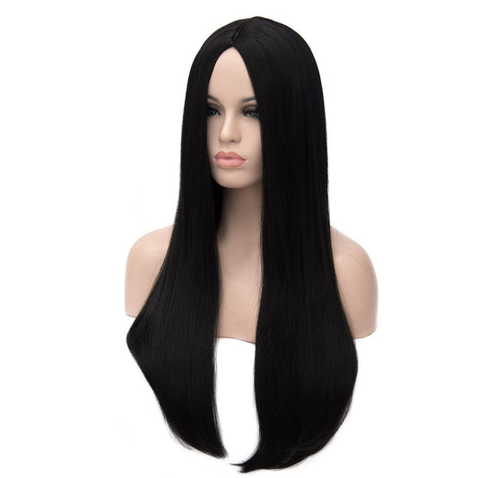 AirSky 26 inches Women's Wig Long Straight Imported Synthetic Hair Wig Stylish Hair Style For Girls