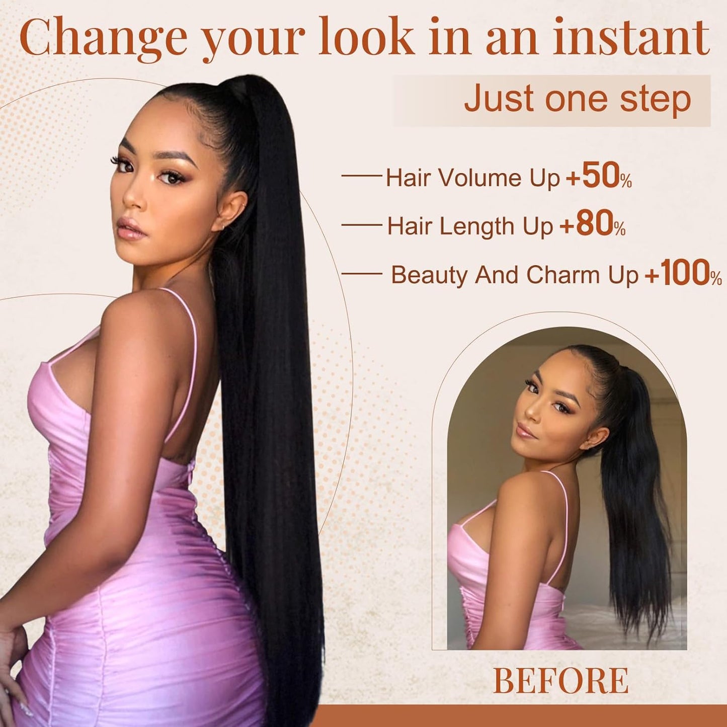 Artifice 30 Inches Long Wrap Around Ponytail Hair Extension